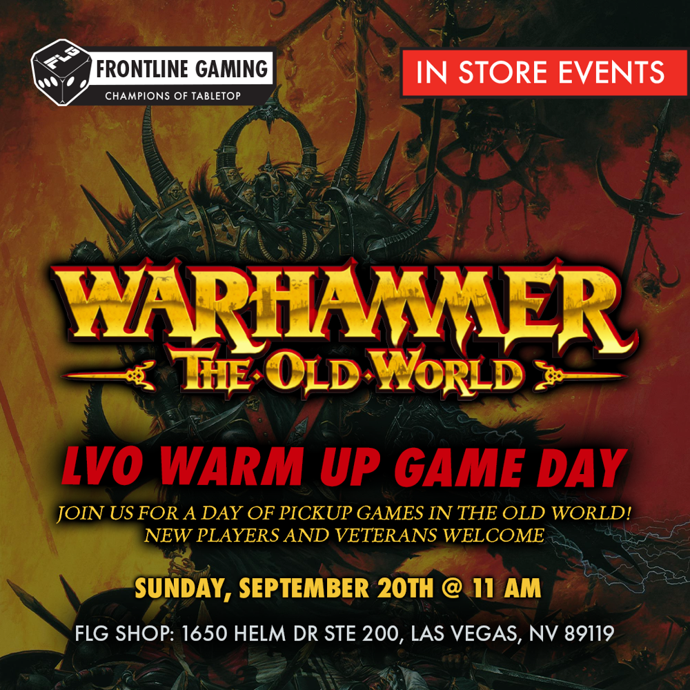LVO Warm Up Day: The Old World